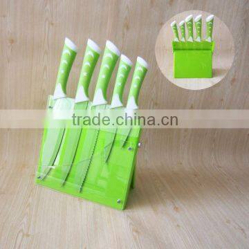 best selling 5pcs printed non stick knife in kitchen MS1007