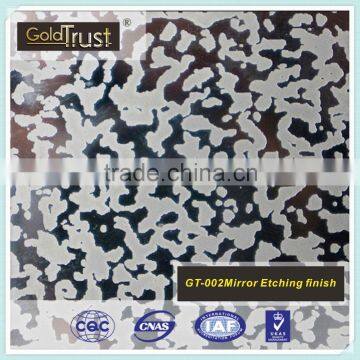 4*8 building materials 304 201 mirror etching stainless steel sheet