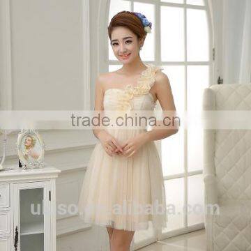 White Red Champagne Wedding Bridesmaid Dresses Short Girl Prom Gowns Women Elegant Party Princess Ball Dress photo-5