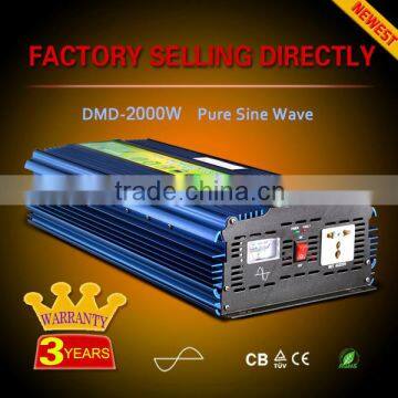 Pure sine wave off grid single phase 12 volt dc to 220 volt 50hz ac inverter 2000w 3000w 50/60Hz