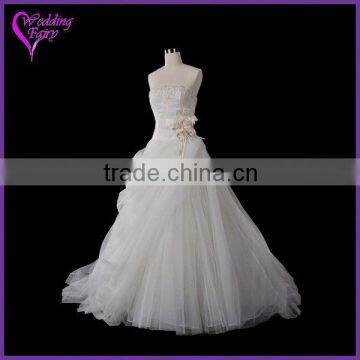 Cheap Prices!! OEM Factory Custom Design beige bridal dress