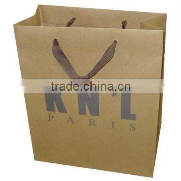 Gift packing brown accept custom fancy paper bag