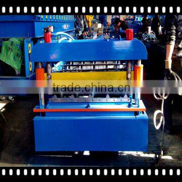 220V 60HZ Trapezoidal Roof Panel Roll Forming Machine With 18 Roller Station