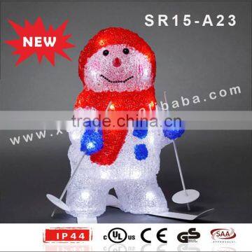 Acrylic Outdoor Lighted LED Snowman Light photo-2
