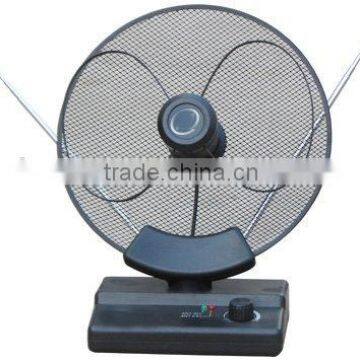 HDTV high gain indoor tv antenna with round grille dish