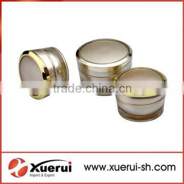 Round acrylic cosmetic jar, round jars for cosmetic