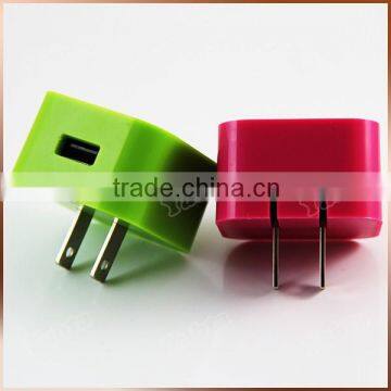 Square Shaped AC Adaptor Charger USB Folding Charger 5V 1A