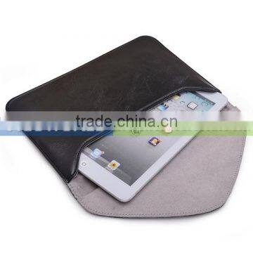 Universal tablet leather bag for 7 inch tablet leather sleeve with stand