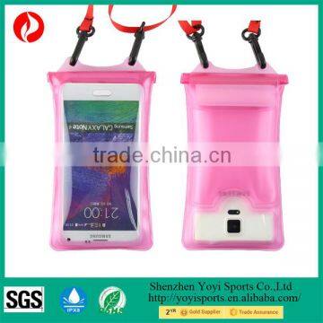 Colourful floating PVC travelon waterproof pouch with gasbag