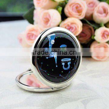 Crystal Decorative Mirror Round compact (R-1379