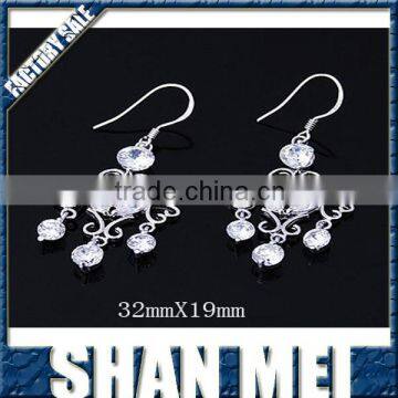 New Design Silver Earring With CZ Stone