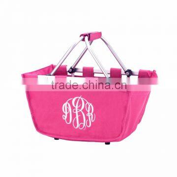 Wholesale Boutique Easter Basket Monogrammable Mini Canvas Market Tote photo-3