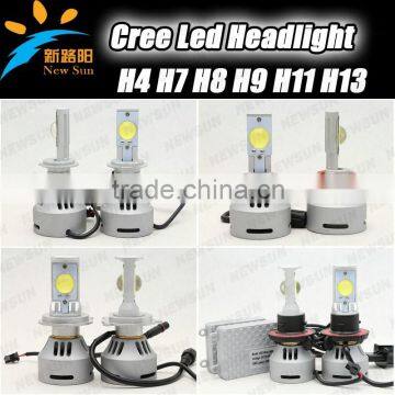 2015 high power led headlight bulb h7 H1,H3,H4,H7,H8,H11,H13,9004,9005,9006 car led headlight