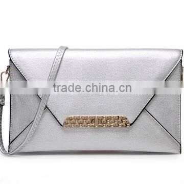 Alibaba China New Product Classic Envelope Clutch Bag, Ladies Wallet Ladies Pars Hand Set Bag Genuine Wal