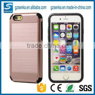 shine guard brush mobile phone back cover case for samsung s7/s7 edge