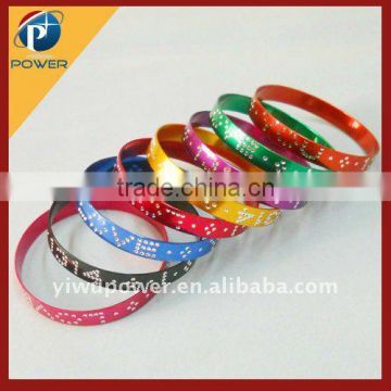 Anodized aluminum bracelets with 1cm width