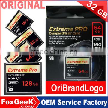 Real Capacity Extreme Pro Compact Flash CF Card UDMA7 160MB/s Speed CF Memory Card 16 32 64 128 GB micro 4K Camera Video