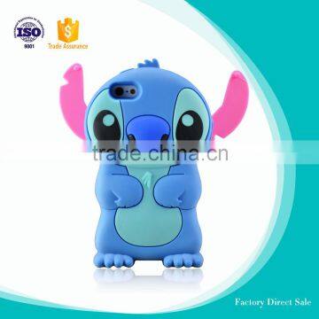 Customized cartoon silicone phone case with cute appearance