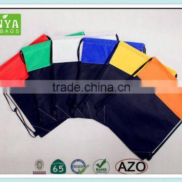 waterproof drawstring messenger bag can be reuse with customed logo and size made by factory