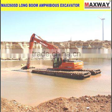 MAXWAY Hot Sale ~ DOOSAN DX260 Pontoon Excavator for Sale , CE , EPA , Mid size