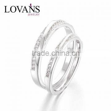 Trendy Coming 2016 S925 Silver Engagement Couple Rings photo-3