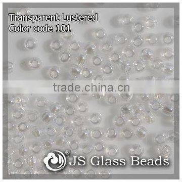 High Quality Fashion JS Glass Seed Beads - 101# 12/0 Lustered Transparent Rocailles Beads For Garment & Jewelry