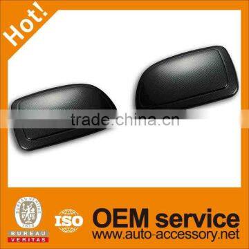 Car mirror cover in carbon fiber