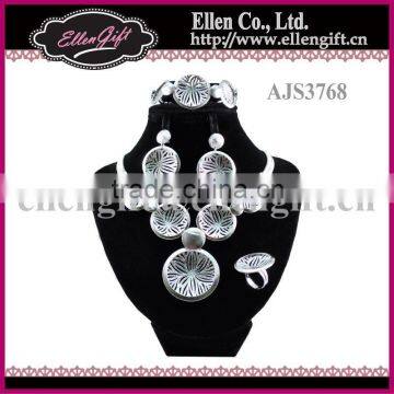 Fashion Dubai Silver Jewelry Set AJS3768