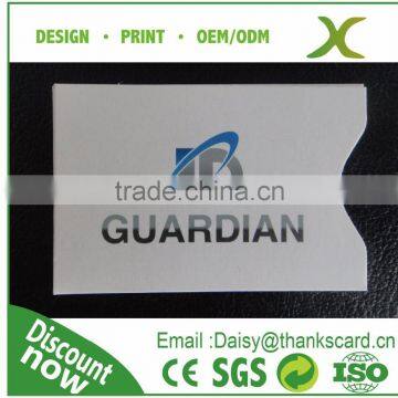 Amazon hot selling !!! rfid blocking sleeve/RFID blocking credit card sleeve