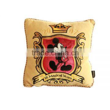 Very lovely plush animal embroidered pillow