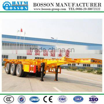 Container Truck Trailer 3 Axles Skeletal Type 40 Feet Container Trailer For Sale/40ft Container Transport Chassis photo-2