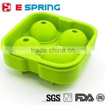 Food grade 4 cavity Silicone Jumbo Sphere Ice Mold Maker Round Ice Ball Mold DIY Kitchen Tools Silicone Ice Cube Tray