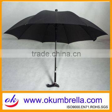 Automatic Straight Walking Stick Umbrella for elder Man OK073