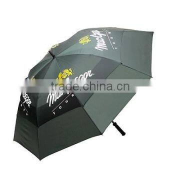 double layer golf umbrella for wind umbrella vented with air umbrella