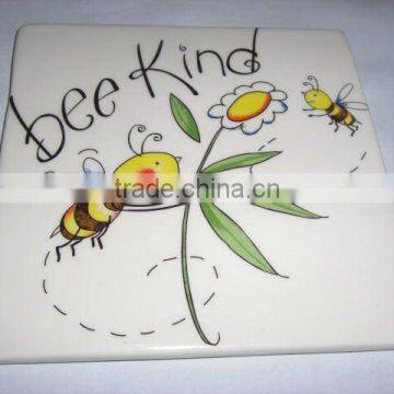 ceramic decorated tile
