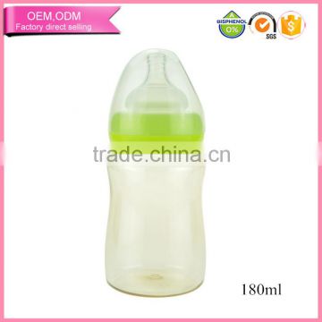 6OZ best quality plastic feeding bottle baby milk bottle with bpa free