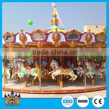 2015 New luxury carousel / amusement park carousel horse / cheap amusement rides