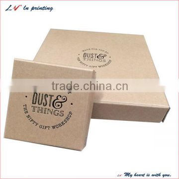 high quality recyclable jewelry box with hot foil logo