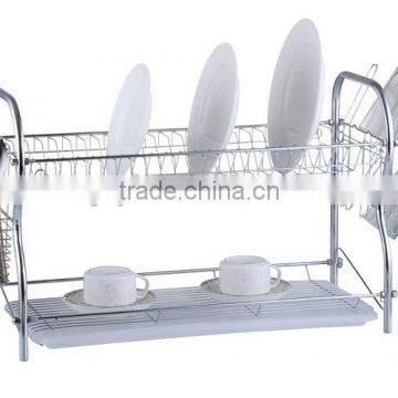 Xiangyi metal 2 tier chrome dish rack