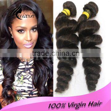 Virgin Mongolian loose wave hair 100% remy hair