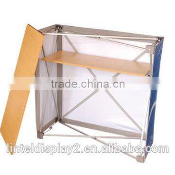 Tool Free Assemble Foldable Aluminum Display Table
