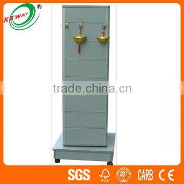 Customized MDF Melamine Boutique Tiered Clothing Shelf