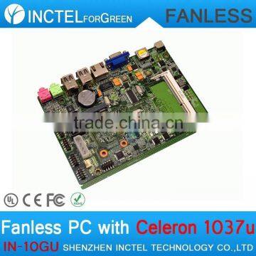Fanless Mini PC Systems Full Alluminum With Intel Celeron Dual Core C1037U 1.8GHz 2G RAM HD Graphics photo-6