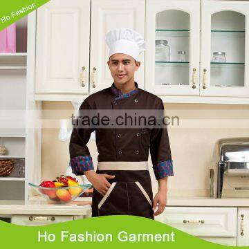 customized with good quality double breasted chef coats for sale