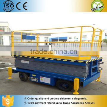 Chinse new for gardening moving self-propelled aerial lifting table