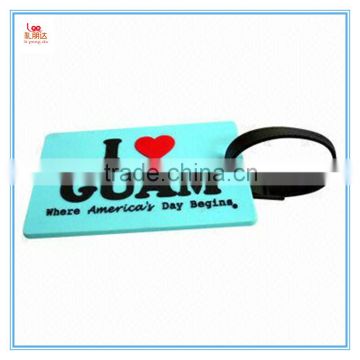 Printed pvc plastic TRAVEL NAME Tags personal property luggage label, personal private baggage tag