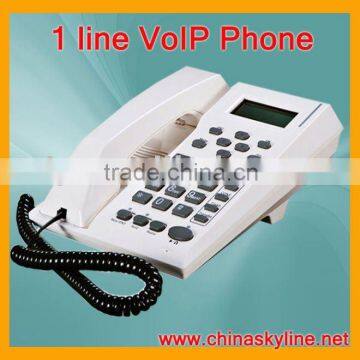 1 line VoIP phone,support H323,SIP,VLAN and QoS,voip provider