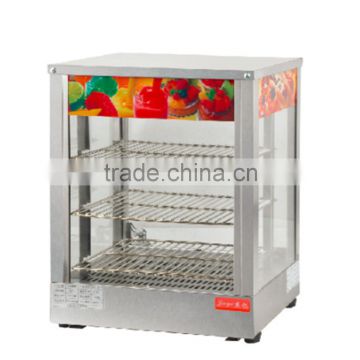 Glass Warming Display Showcase, Hot Food Warmer Display Showcase food warmer