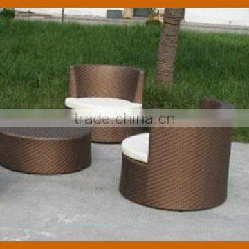 Garden Rattan Stacking Sofa Set Space-saving