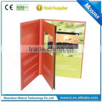 Fancy 4.3 inch Lcd Digital Video Brochure, Video greeting card,Video booklet for wedding